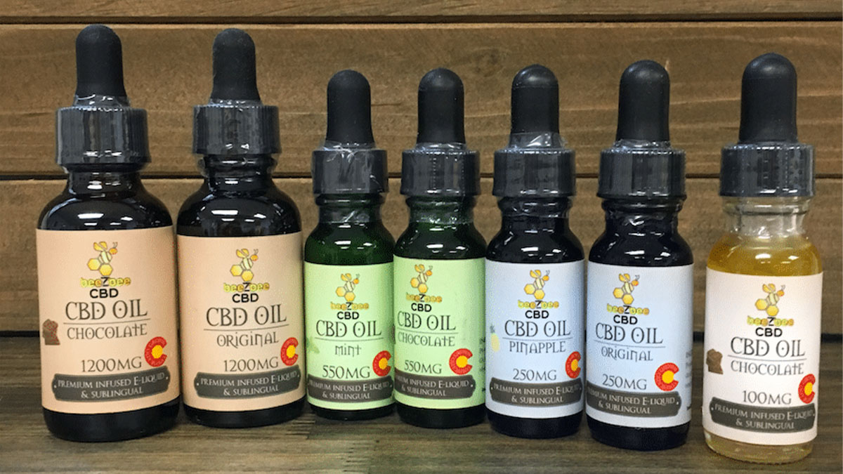 Image of BeeZBee CBD's CBD Oil Products in different variants