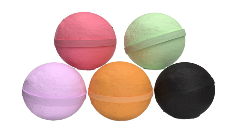 Image of CBD Lion's CBD Bath Bombs in different colors