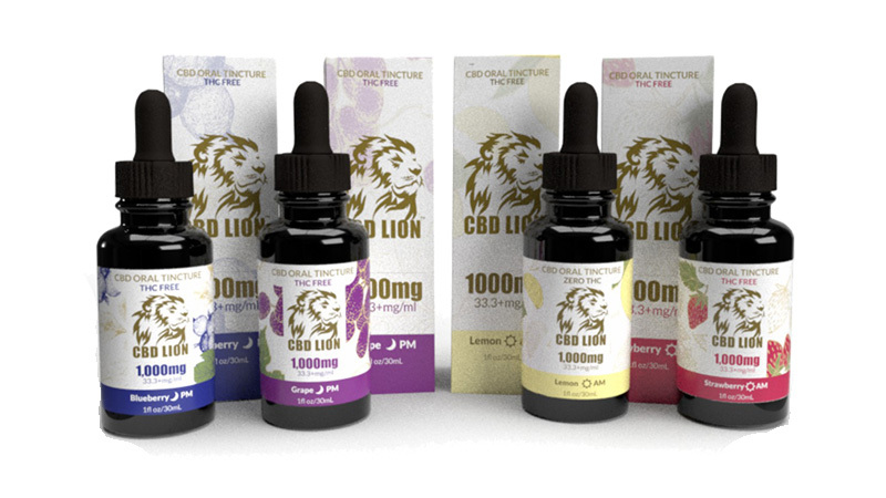 Image of CBD Lion's CBD Oil Tincture in various sizes