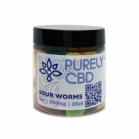 Purely CBD Broad Spectrum Gummy Worms